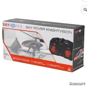 Sky Rover KnightVision Remote Control Drone Helicopter with LED Lights Red New